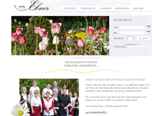 Tablet Screenshot of hotel-ebner.de